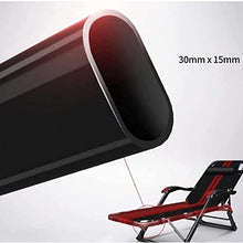 Recliner Folding Recliner Household Garden Chair Multifunctional Office backrest Beach Portable Weightless Recliner can be Adjusted Freely (Color : 1) (Black and White Strip)