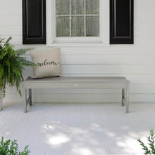 highwood Lehigh Picnic Garden Bench, 5 feet, Harbor Gray