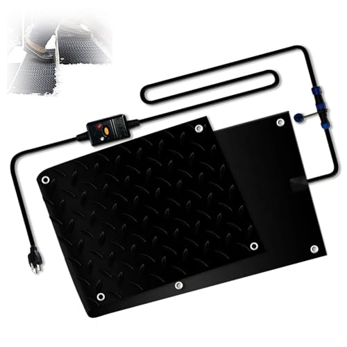 ZRUTIMI Heated Snow melt pad Non-Slip Winter Ice melt pad 2 in/h Melting Speed Stair and Driveway Snow melt System(60x400cm/23.6x158in)