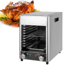 SICWEDIM 1700W Electric Steak Grill Oven, 5min Quick Preheat Barbecue Steak Grill, Stainless Steel/Dual Knob Adjustable Steak Frying Machine, Heats up to 800°C