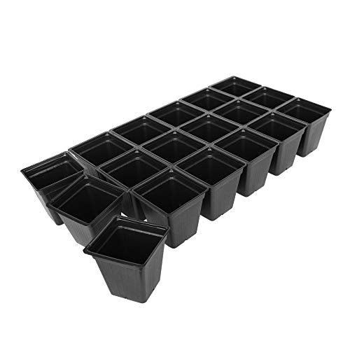 Handy Pantry Black Plastic Garden Tray Inserts - 100 Sheets of 18 Planting