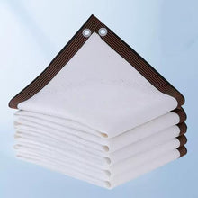 Heavy Duty 98% White Shade Cloth with Grommets, Breathable HDPE Mesh Tarp