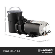 Hayward PowerFlo LX Above Ground Pool Pump, Single Speed Pump - 1.1 HP