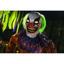 6 Ft. Animated Light-Up Yellow & Black Snippers the Clown Halloween Decoration