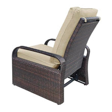 Teilmix Zinkitool Khaki Reclining Chair with HDPE