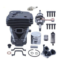 XMNBTWN 42mm Chainsaw Cylinder Piston Crankshaft Bearing Gasket Kit Fit for 450 450E 445E 445 Decompression Port Replacement Part