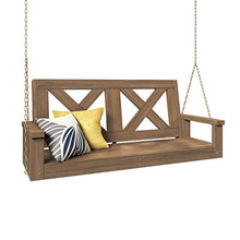 Porchgate Amish Heavy Duty 700 Lb Farmhouse Porch Swing W/Chains (5 Foot, Warm Walnut Stain)