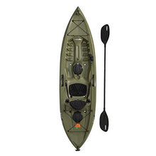 Lifetime Tamarack Angler 100 Fishing Kayak with Paddles Olive Green