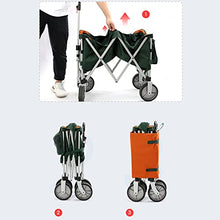 SCZWP8 Outdoor Portable Camping Camper Adjustable Handle Foldable Festival Wagon Flat Folding Folding Cart Transport and Handling Trolley Trailer Pull Cart