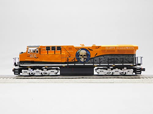 Generic MTH RailKing Halloween ES44AC Diesel Locomotive w/ProtoSound 3.0 O Gauge Orange