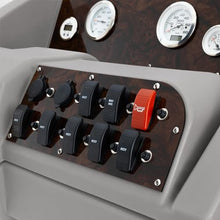 DeckMate Luxury Console with Premium Gauge and Switch Package Burlwood Gray/Blue/Charcoal
