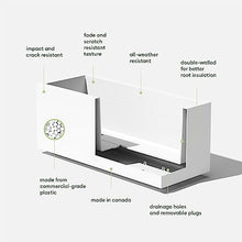 Veradek Block Series Long Box Planter - Rectangular Outdoor Planter
