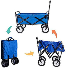 Multifunction Portable Hand Trucks Garden Cart Folding Wagon Foldable Heavy Duty Outdoor Trolley Utility Transport Cart 80kg Max Load