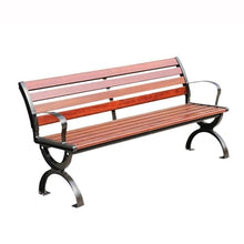 ZzleoyuUUs-12 Outdoor Garden Bench Light Brown Aluminum Leisure Backrest Outdoor Bench Park 1.2/1.5/1.8 Meter Patio Bench(Medium)