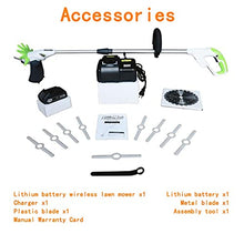 Lawn Mowers Battery Lawn Mower Handheld Electric Weeder Agricultural Household Portable Rechargeable Garden Pruning Tool (Green 2A) (Green 4A) (Green 2A)
