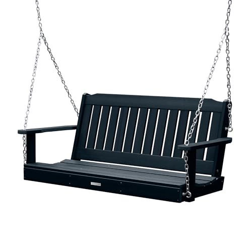 Highwood Lehigh Porch Swing, 5 Feet, Federal Blue