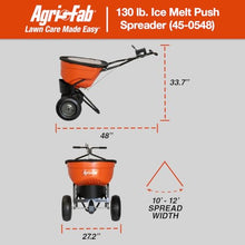 Agri-Fab 45-0548 130 lb. Commercial Push Spreader, Orange/Black