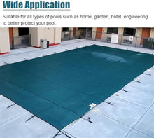 Winter Inground Pool Cover Round, Heavy Duty Pools Lid Yard Pets Child Safety Protection, Dust Nets Falling Leaf Mesh Snow Ice Proof Cover, with Hardware(33ft)