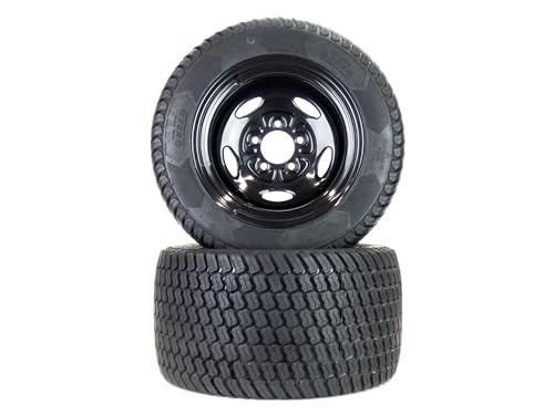 NoAir® (2) Flat Free Turf Tire Assemblies 24x12.00-12 Compatible With Hustler X-One 60" 72" 607103 606968