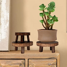 MIIKHI Plant Stand Plant Stand/Plant Display Wood Round Bench Plant Stand Creativity Flower Pot Base Display Stand Stool Home Garden Patio Decor Indoor Flower Pots Stand (Gold S)