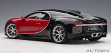 AUTOart Bugatti Chiron 1/12 Model Car Italian Red Nocturne Black