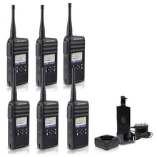 Motorola Solutions DTR700 Digital 2-Way Radio 6-Pack Black