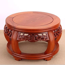 QUANGJN Pcs Plants Saucers Solid Wood Ornaments Round Vase Bonsai Stand Base Fish Tank Base Wooden Tray Plant Pot Saucers,