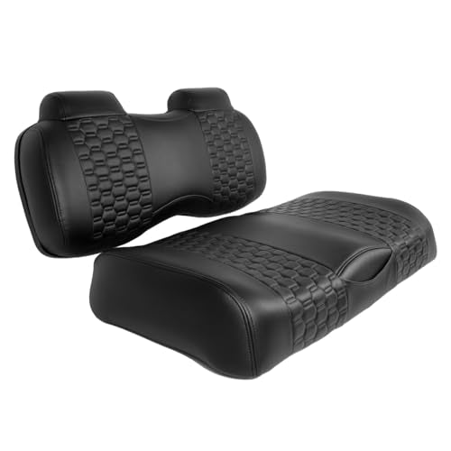 MADJAX Golf Cart Front Seat Cushion Assembly Black