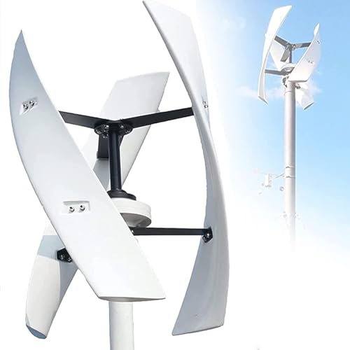 Wind Turbine Generator Kit, 5000W Magnetic Levitation Upright Wind Turbine 12V 24V 48V-220V with Waterproof Charge Controller Electricity Producer Equipment for Home RV Roof,12V