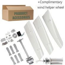 Wind Turbine Generator Kit, 6000W-15000W Portable Vertical Helix Wind Power Turbine Generator, 3 Blade Wind Generator Kit with Charge Controller for Marine RV Home Industrial Energy 10000W-12V