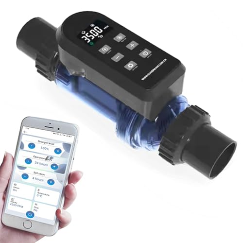 Saltwater Pool Chlorinator System, Salt Chlorine Generator with Titanium Cell Self-Cleaning & APP Control, for Pools Up to 6,0000 Gallons, IPX5, for Above Ground Pool,50g/h