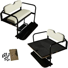 Performance Plus Carts Yamaha Drive G29 Golf Cart Flip Folding Rear Back Seat Kit - Stone