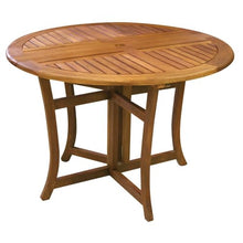 Eucalyptus 43 Inch Round Folding Deck Table