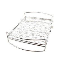JSEIAJB Bbq Tool Grilling Basket Basting Meat Mat Easy Clean Stainless Steel Vegetables Outdoor Portable