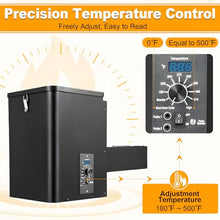 Smoker Hopper Assembly Kit,Electric Pellet Grill Hopper,Vertical Pellet Grill Hopper,with Adjustable Temperature Panel, for Grill, Smoke, Bake
