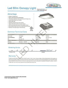 LHT300GUR CREE CANOPY 96W-120W 5700K