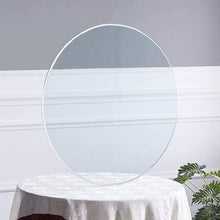 Pealihuy Kitchen Dining Table Top,Glass Table Protector,Strong Bearing Capacity,Flat and Smooth,Tempered Glass Round Table Top,for Outdoor Garden Table and Coffee Table,Round Table Top(100cm(40 in))