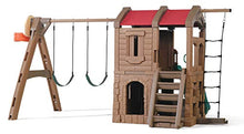 Step2 Naturally Playful Adventure Lodge Swing Set and Play Center Brown