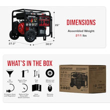 DuroStar DS13000MXT 13,000-Watt 500cc Tri Fuel Portable Generator - Gas, Propane & Natural Gas, Remote Electric Start, Whole Home Power Backup, Transfer Switch Ready, RV & Emergency Ready