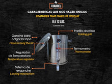 JBarrel Smoker Mini Baby Stainless Steel Vertical Charcoal Smoker, Mini