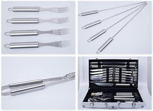 SDVantage BBQ Grill Accessories Set, Stainless Steel Grilling Accessories for Outdoor Camping, with Storage Box Complete BBQ Tools for Camping