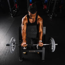 Titan Fitness Seated Preacher Curl Bench Black, Max Load 250 LB, Bicep Curl Support Training
