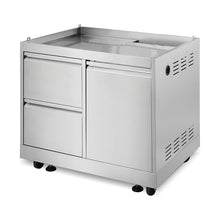 32 in. Newport Coll Grill Cabinet with Drawers, Tank Mount, Stainless Steel