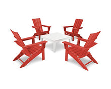 POLYWOOD Quattro 5-Piece Adirondack Chair Conversation Set