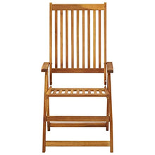 ZQQLVOO Folding Patio Chairs with Cushions 8 pcs Solid Acacia Wood, Outoor Bar Height Stools, Outdoor Dining Chair, Patio High Top Bar Height Stool Chairs for Home Entertaining