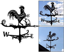 Stainless Steel Weather Vane Creative Animal Rotating Wind Vane Wind Direction Indicator Weathervane Roof Mount Measuring Tools - Gift for Home Roof Decoration Accessories