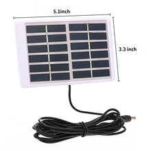 Solar Panel Kit,1.2W 6V with 5521 DC Output Cable Battery Charger for Pump Battery Cell Phone 84 * 130mm Portable Solar Panel Solar Char