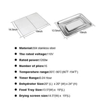 Yokoma 16-Layer Food Dehydrator for Fruits, Vegetables, and Pet Treats