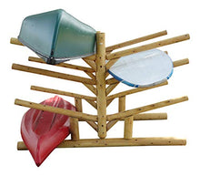 Log Kayak Rack Low 4 Kayak + 2 SUP + 2 Canoe Rack Canyon Brown