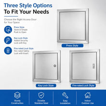 Lockable Stainless Steel Metal Universal Access Door, Outdoor Kitchen